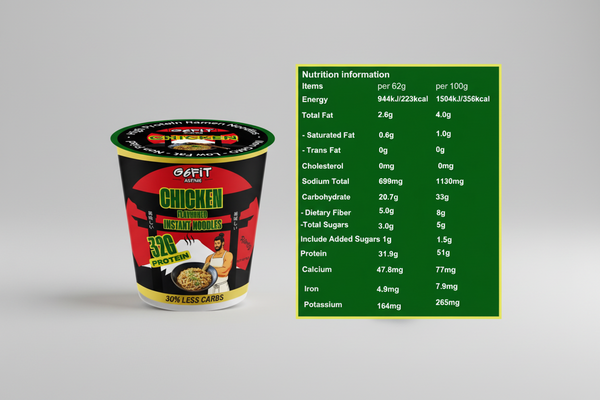 High Protein Ramen Noodles - Chicken 12 x 62g