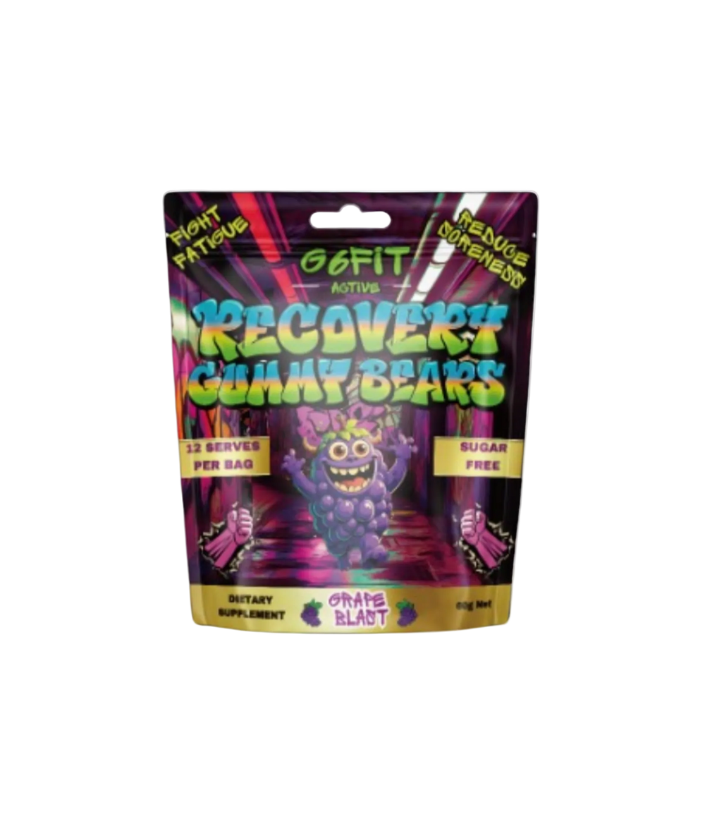 Recovery Post Workout Gummy Bears Grape Blast, 60g ( Sugar Free )