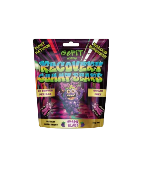 Recovery Post Workout Gummy Bears Grape Blast, 60g ( Sugar Free )