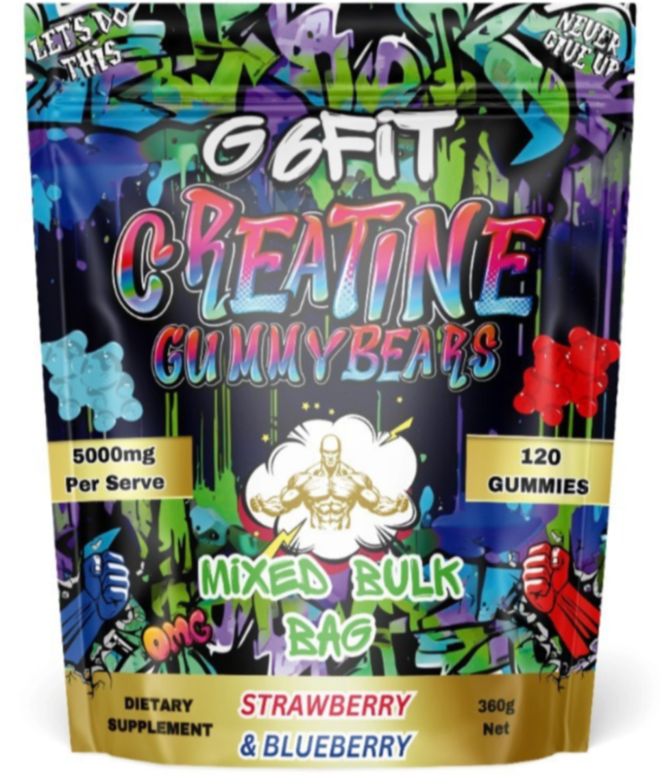 G6FIT Creatine Monohurate Mixed Bulk Bag - 120 Gummies (5000mg Per Serve