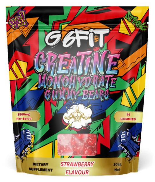 Creatine Monohydrate Gummy Bears - Strawberry (3500mg Per Serve)