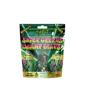 Super Greens Gummy Bears Green Apple, 60g ( Sugar Free )