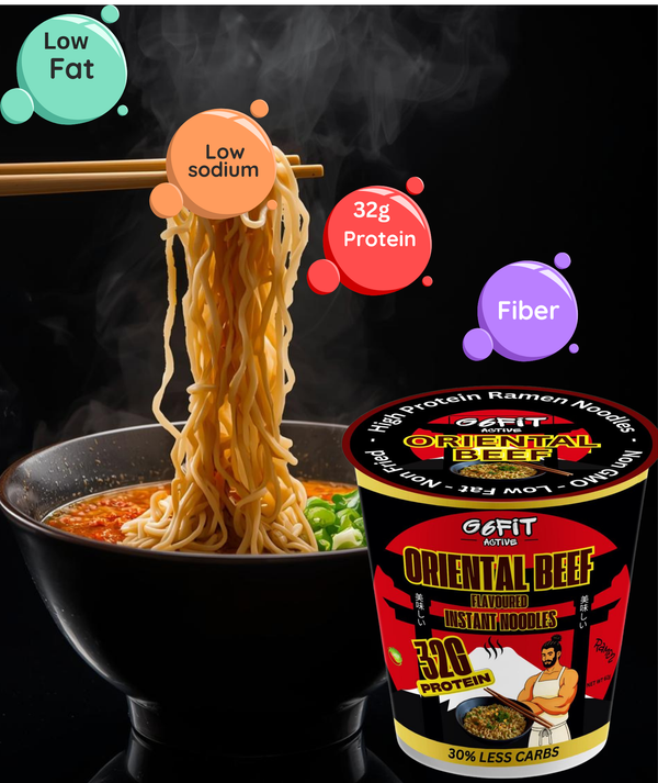 High protein Ramen Noodles - Oriental Beef 12 Pack