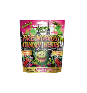 Pre Workout Gummy Bears Watermelon, 60g ( Sugar Free )