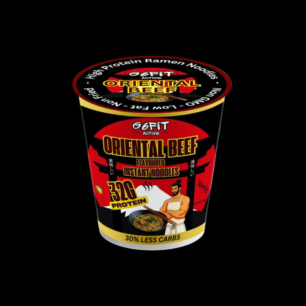 High protein Ramen Noodles - Oriental Beef 62g x 6