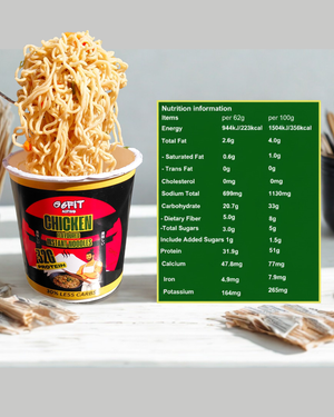 High Protein Ramen Noodles - Chicken 62g x 6