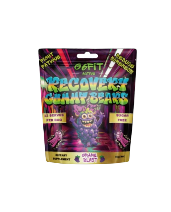 Recovery Post Workout Gummy Bears Grape Blast, 60g ( Sugar Free )