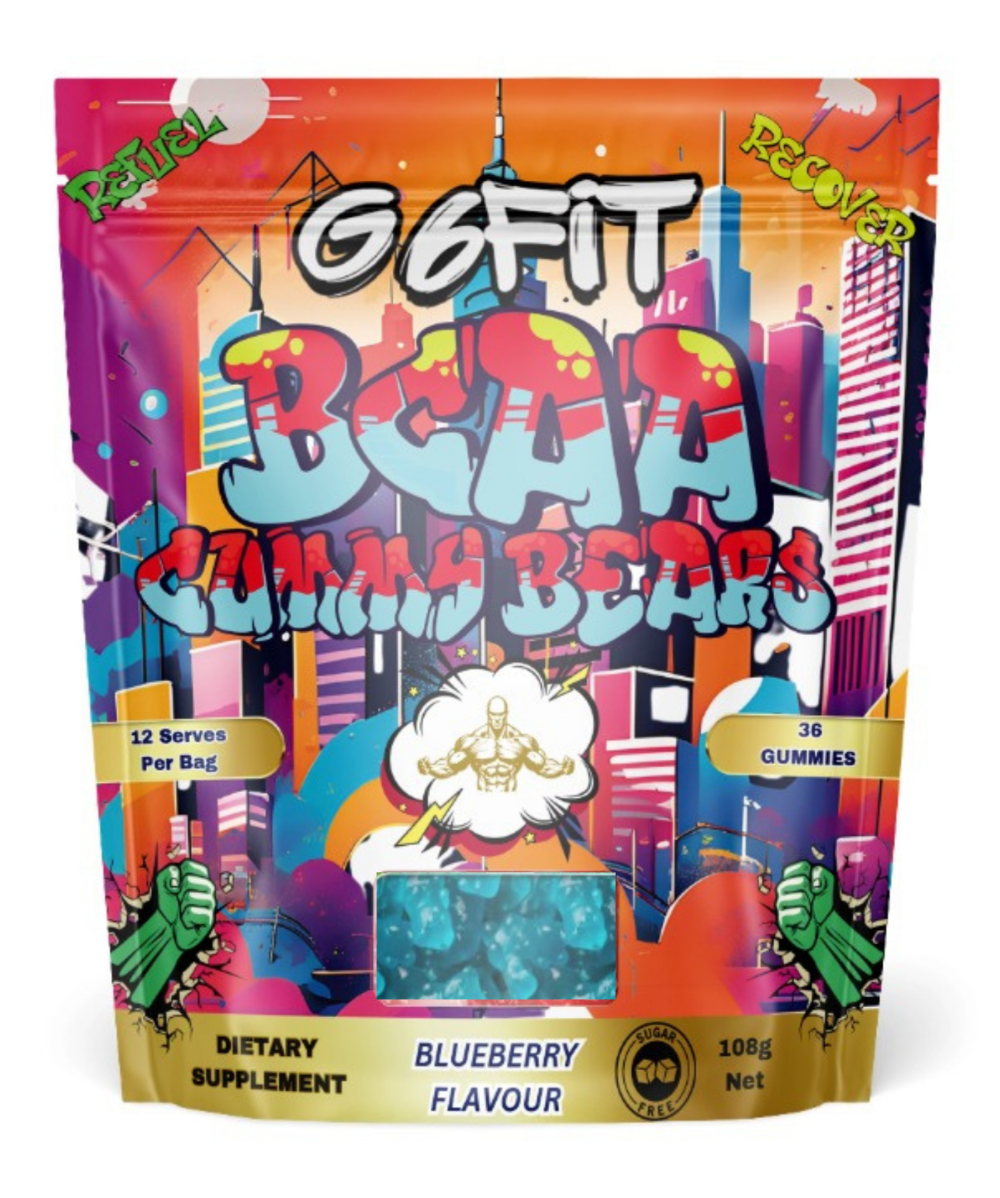 BCAA Gummy Bears- Sugar Free (Blueberry)