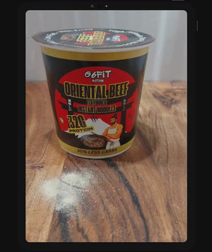 High protein Ramen Noodles - Oriental Beef 12 x 62g